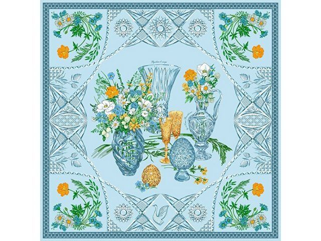 Платок «Мелодия хрусталя», голубой