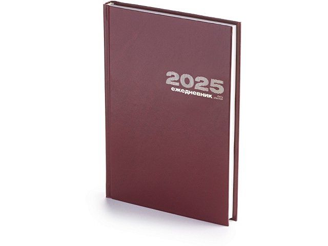 Ежедневник А5 датированный «Бумвинил» 2025, бордовый