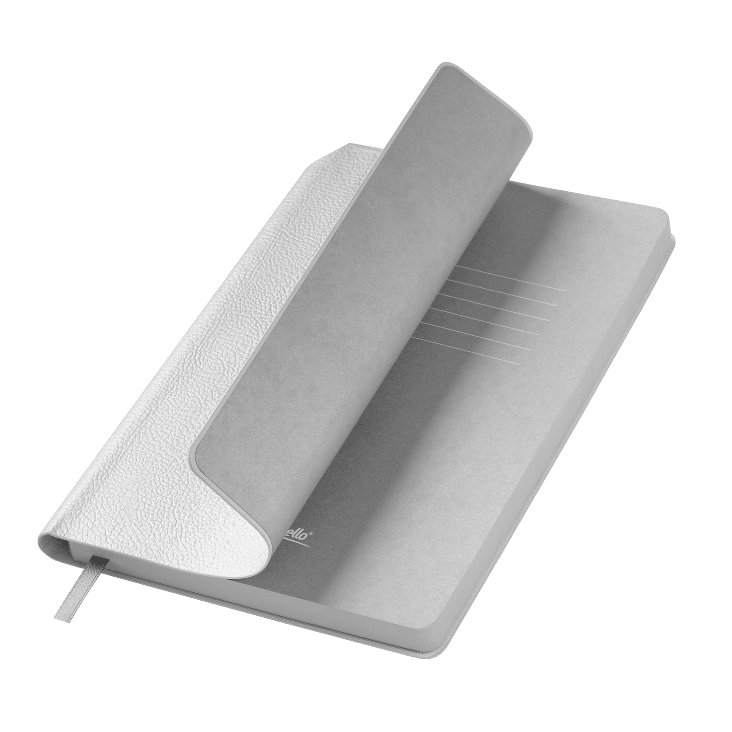 Ежедневник Молто (Molto) недатированный, серебряный для бизнеса