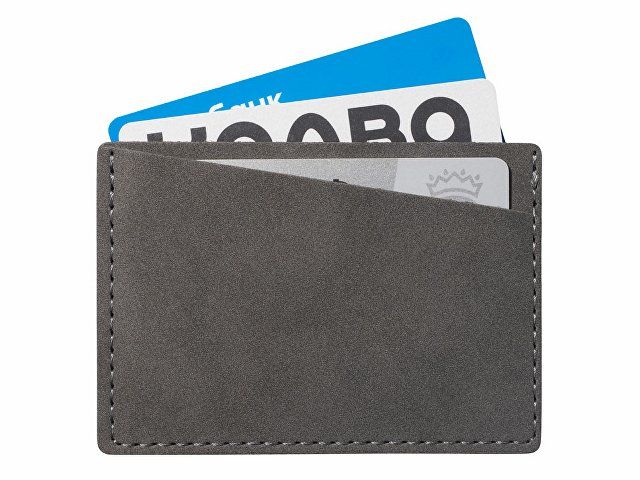 Футляр на 3 пластиковые карты "Alicante", темно-серый