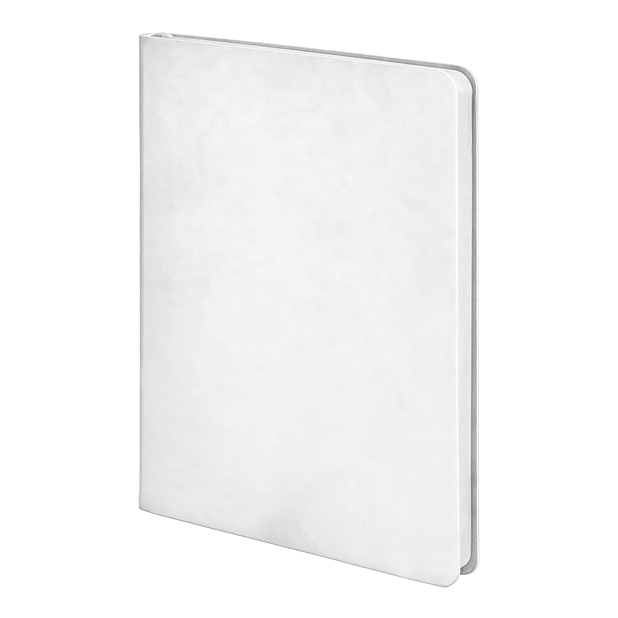 Ежедневник недатированный Pulpy, А5,  белый, кремовый блок в линейку, белый срез для бизнеса