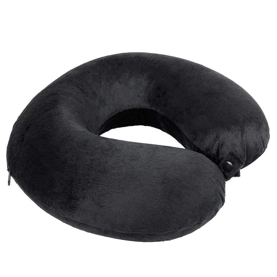 Подушка дорожная  "SOFT"; memory foam, микрофибра,серый для бизнеса