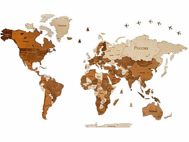 Интерьерная карта мира "World" для бизнеса