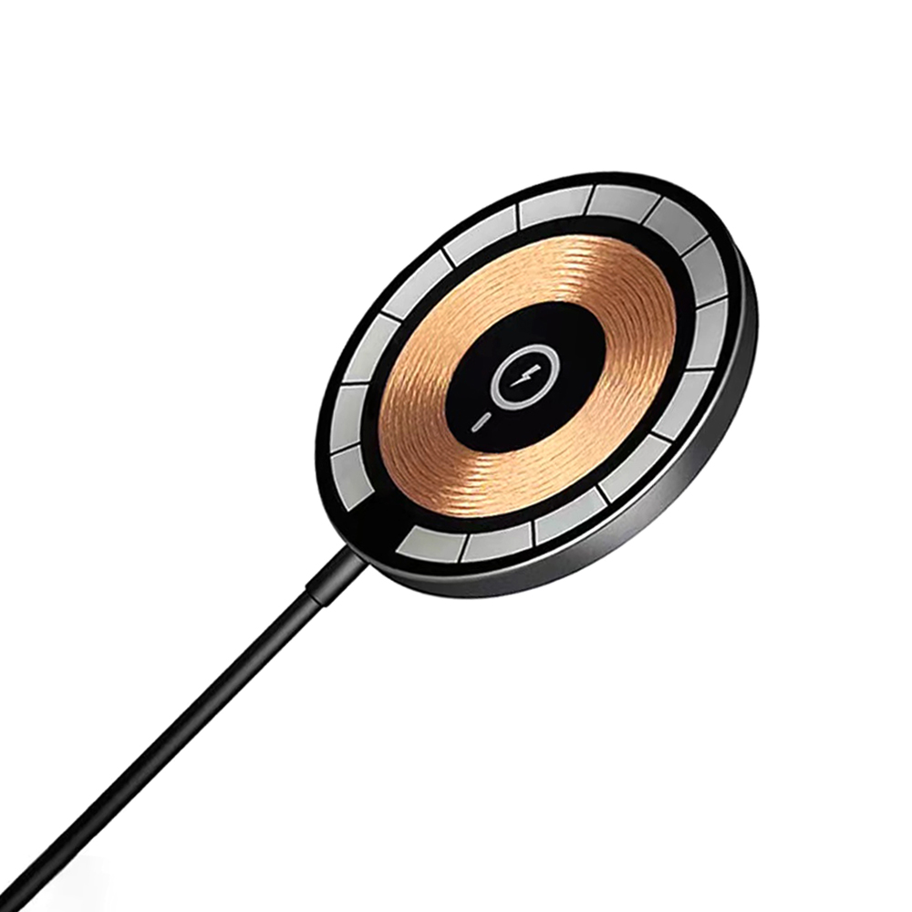 Беспроводное магнитное зарядное устройство Aphia 15W, прозрачный для бизнеса