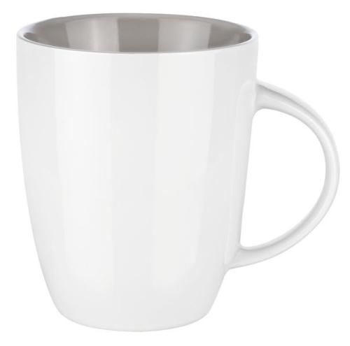 0353 Фарфоровая кружка Elite Inside белая/серая (Senator)