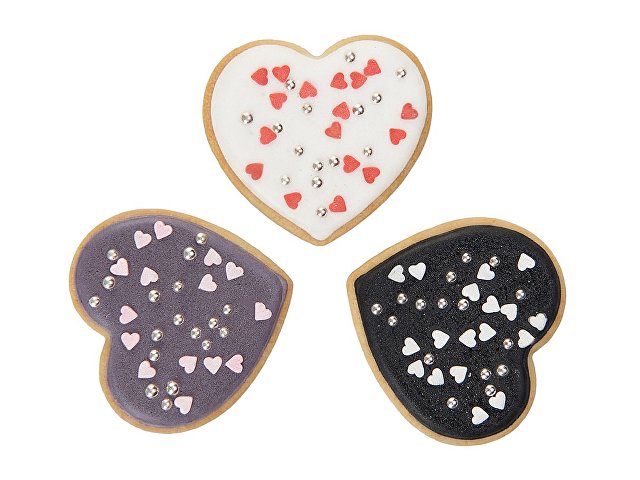 Набор пряников в форме сердец, 55 гр. "Sweethearts" для бизнеса