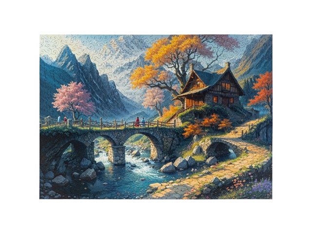 Деревянный пазл "Wonderhouse" для бизнеса