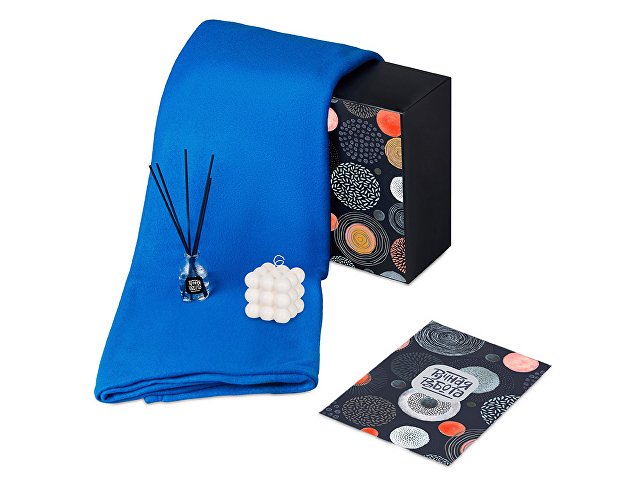 Подарочный набор «Re:y. Cocoon с пледом, свечой и диффузором для бизнеса