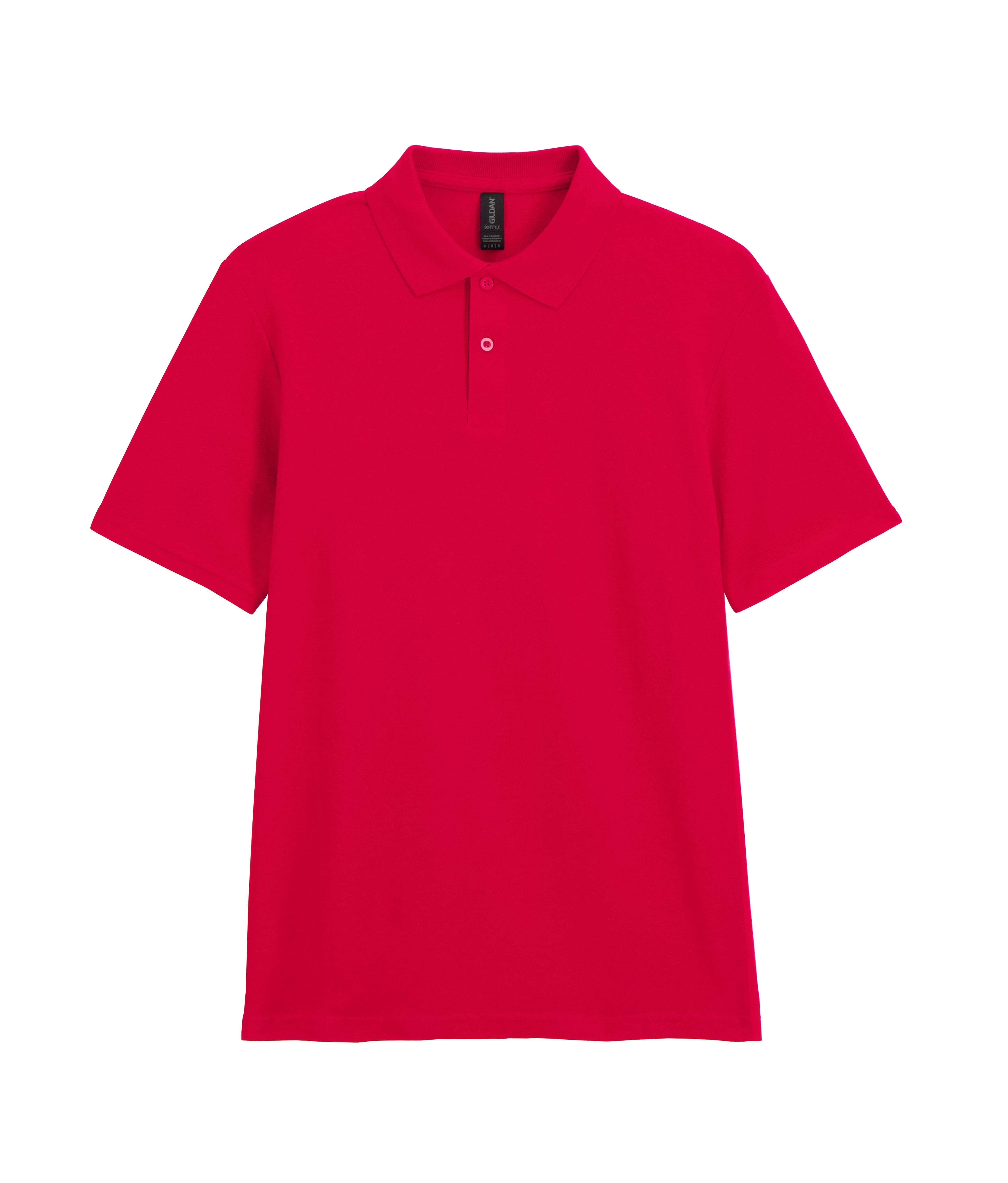 Футболка поло SOFTSTYLE ADULT DOUBLE PIQUE, БЕЛЫЙ S для бизнеса