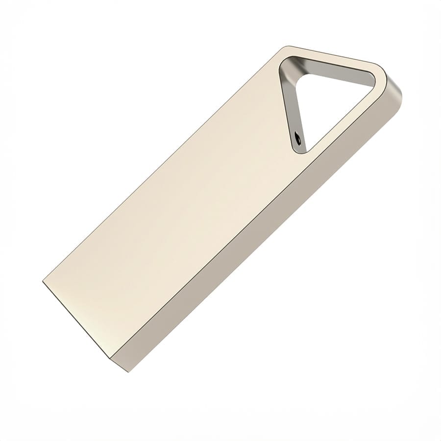 USB flash-карта SPLIT (16Гб), серебристая, 3,6х1,2х0,5 см, металл для бизнеса