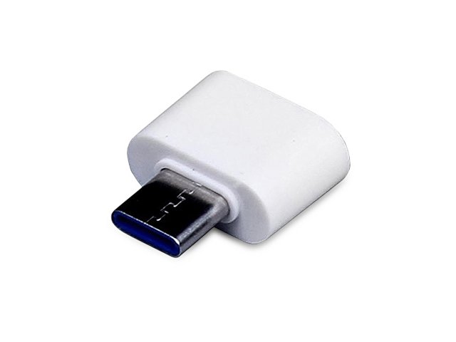 Универсальный адаптер USB Type-C папа Type-A мама, белый для бизнеса