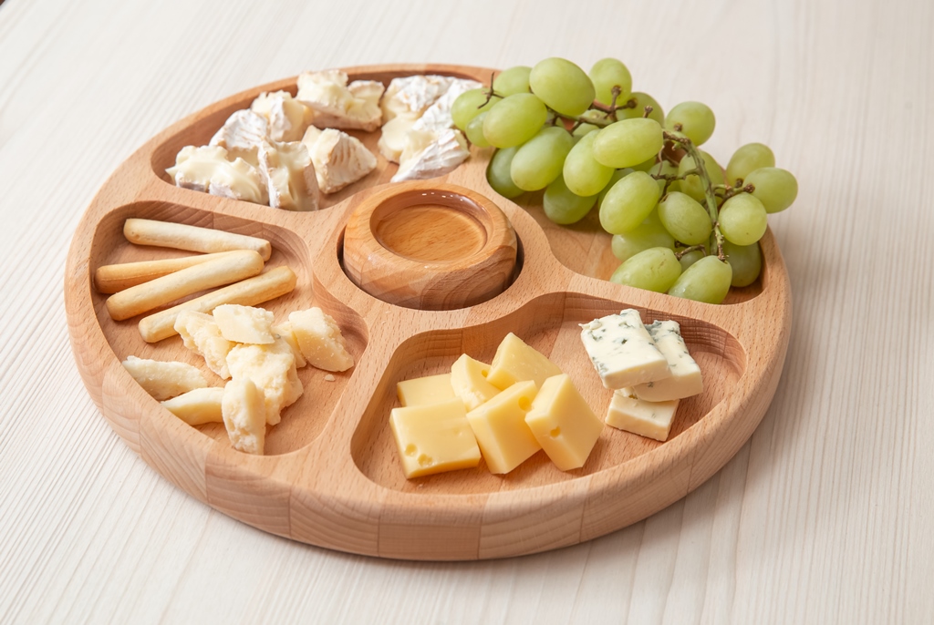 Менажница круглая, 23см, бук для бизнеса