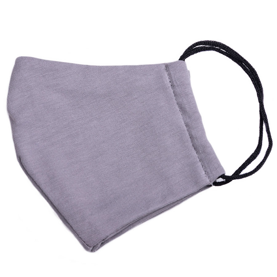 Маска х/б защитная, не медицинская, многоразовая двухслойная, серая для бизнеса