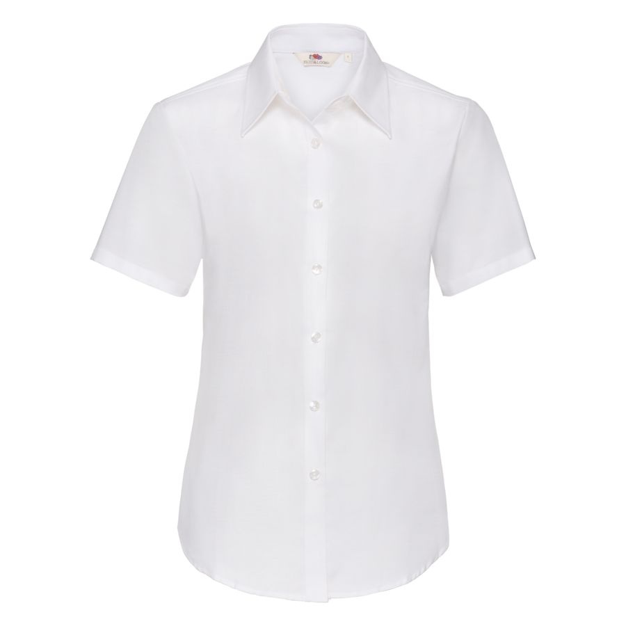 Рубашка женская SHORT SLEEVE OXFORD SHIRT LADY-FIT 130 для бизнеса