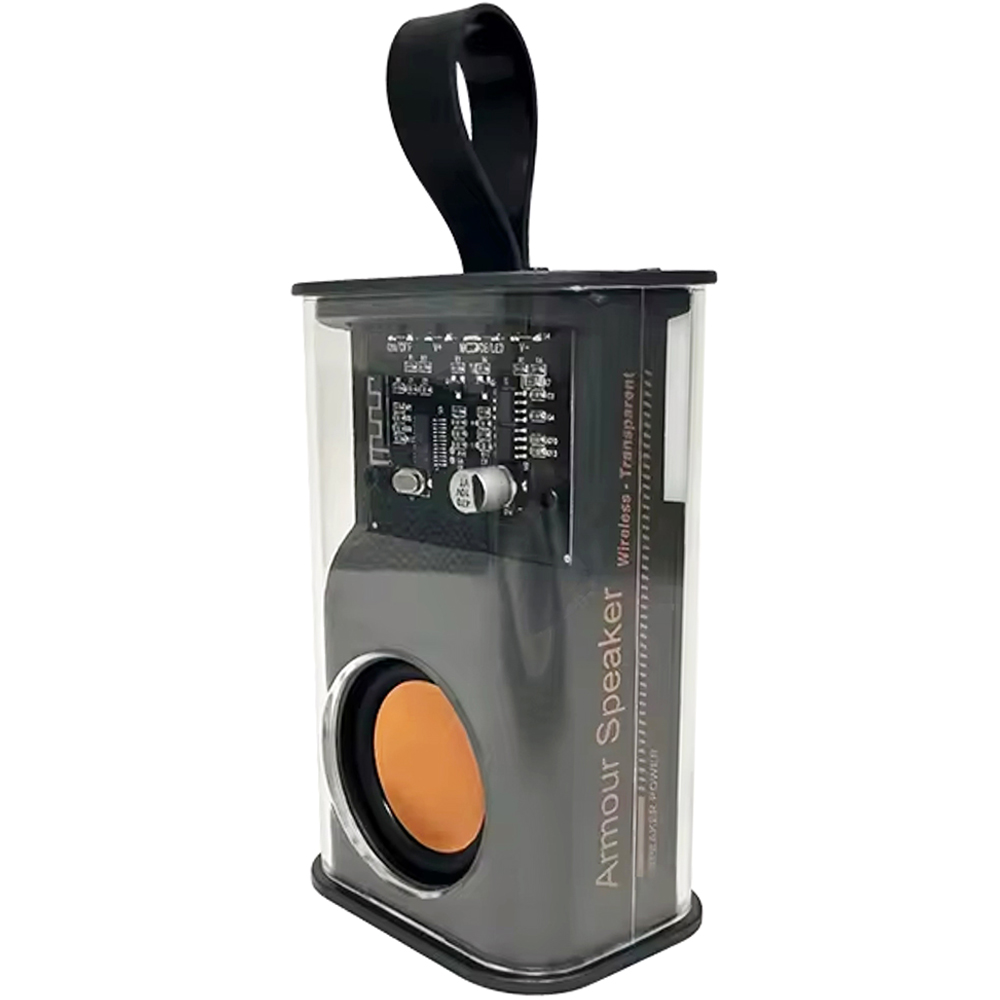 Прозрачная беспроводная колонка Jazzy, черный для бизнеса