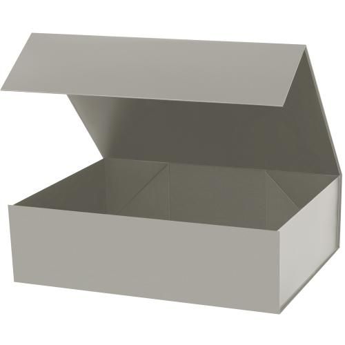 Подарочная коробка-трансформер большая, серая