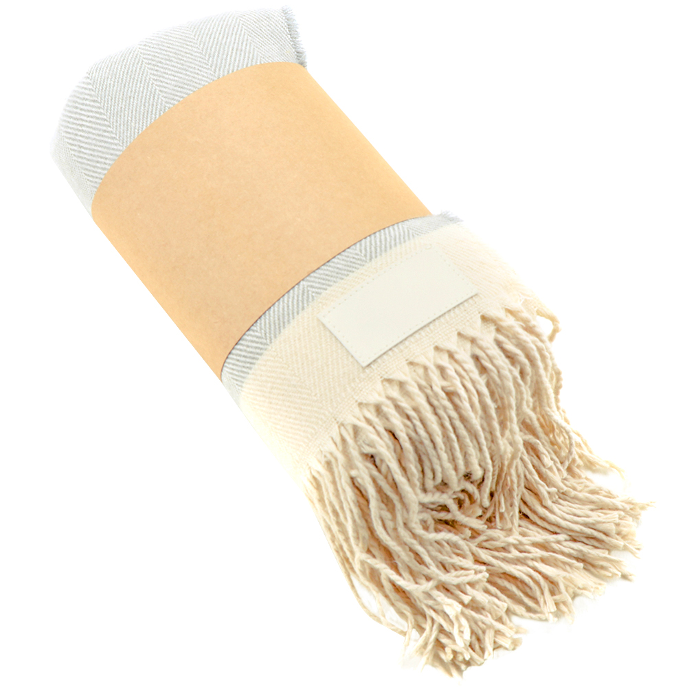 Плед акриловый WINTER, серый для бизнеса