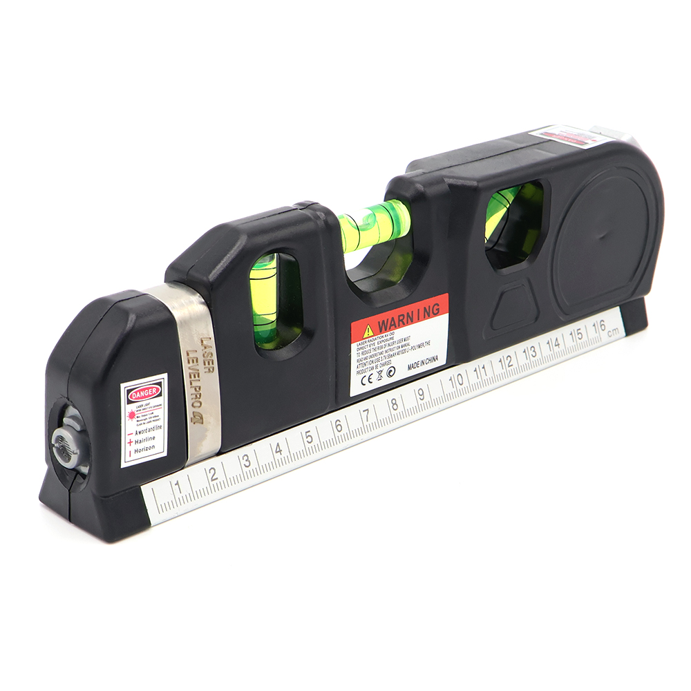 Лазерный уровень Кёльн с рулеткой 3,0 м, черный для бизнеса