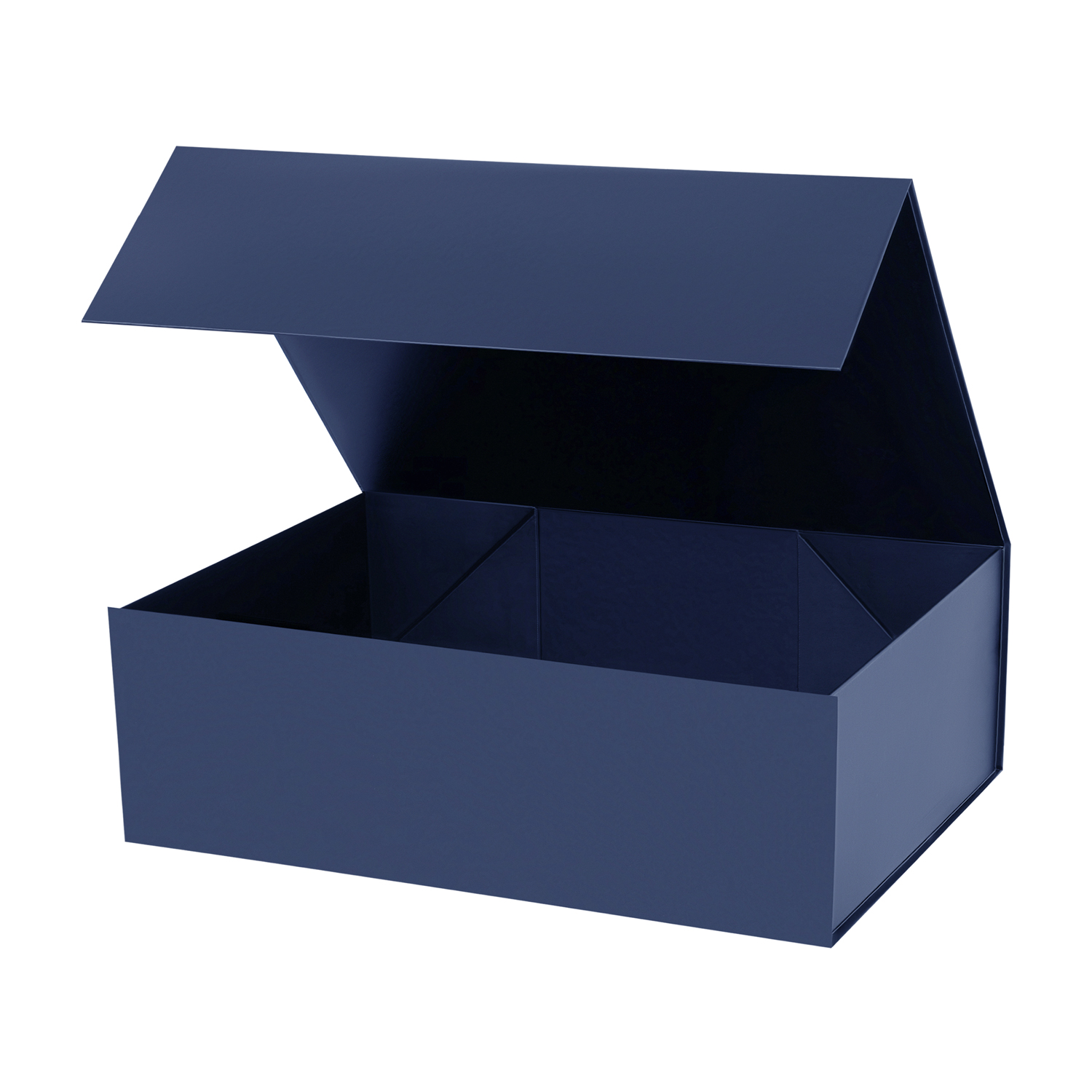 Подарочная коробка-трансформер средняя, синяя для бизнеса