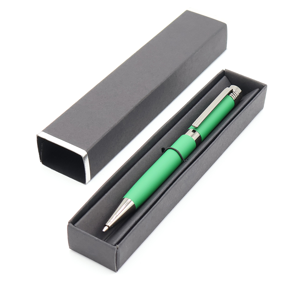 Ручка Senator в коробке Cradle чёрной с серебристым, чёрная для бизнеса