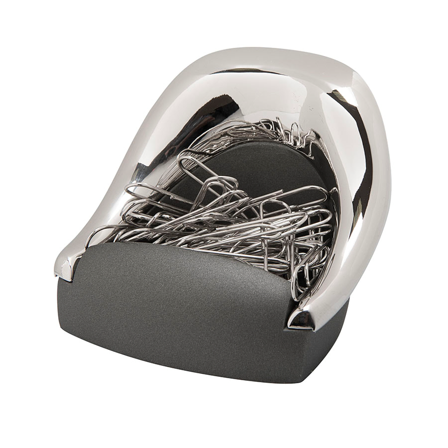 Подставка для  скрепок "КРЕСЛО"; 7,2х6,5х5,1 см; металл; лазерная гравировка для бизнеса