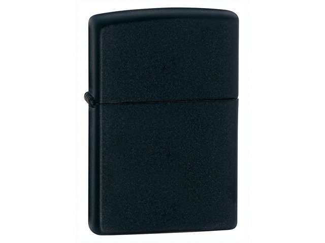 Зажигалка ZIPPO Classic с покрытием Black Matte, латунь/сталь, чёрная, матовая, 38x13x57 мм для бизнеса