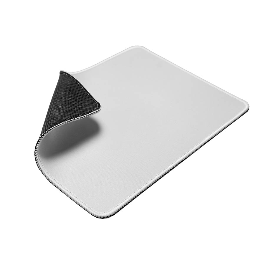 Коврик для мыши GLIDE S, 26*21*0,3см, прошитый край, белый для бизнеса