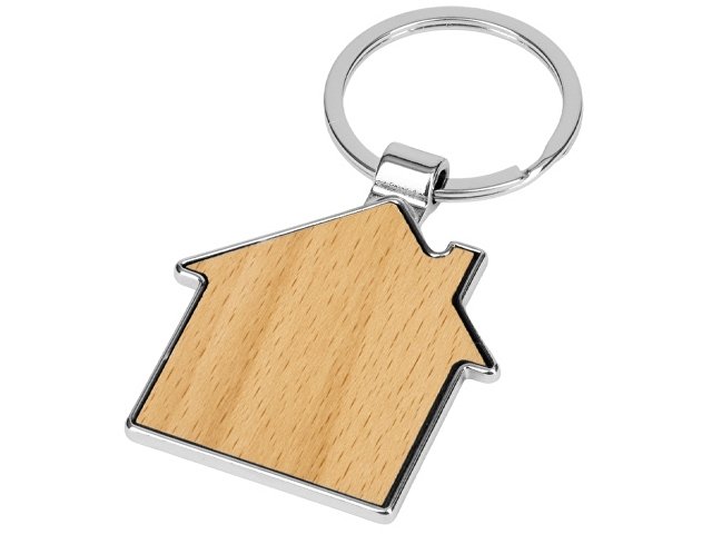 Брелок из бамбука в форме домика, "Bamboo House" для бизнеса
