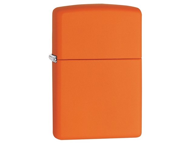 Зажигалка ZIPPO Classic с покрытием Orange Matte, латунь/сталь, оранжевая, матовая, 38x13x57 мм для бизнеса