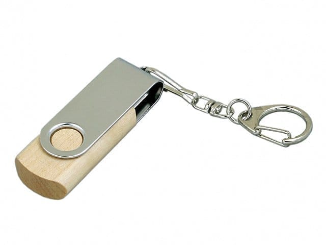 USB 2.0- флешка промо на 16 Гб с поворотным механизмом для бизнеса