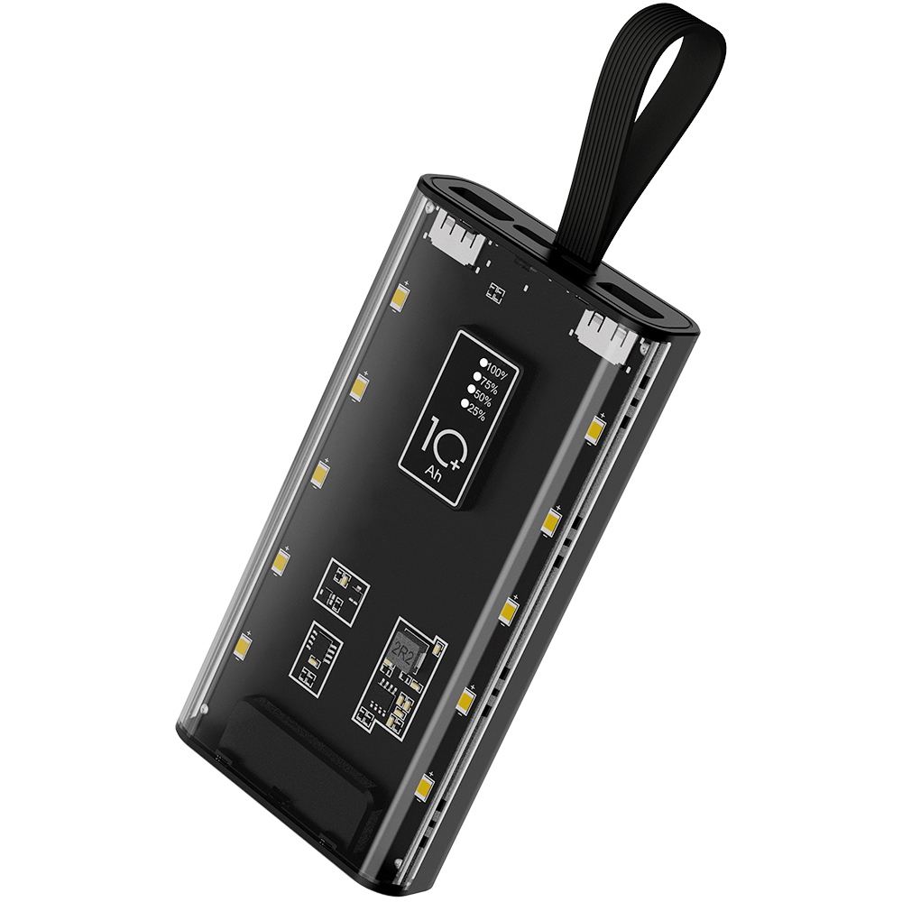 Внешний аккумулятор Wonder с фонариком, 10000 mAh для бизнеса