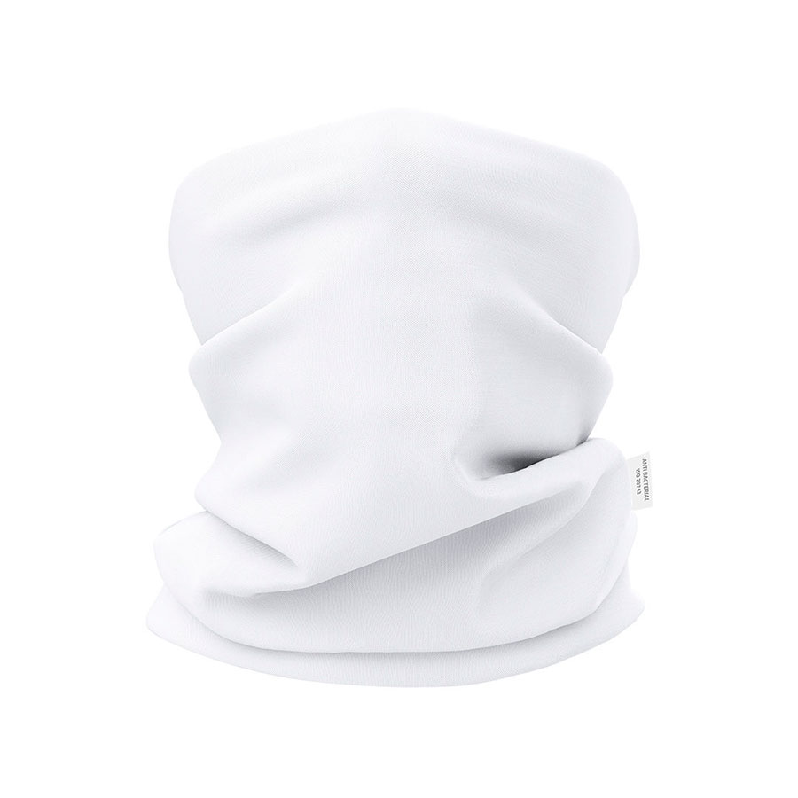 Шарф-бандана NICAL, белый, 48 x 26 см, антибактериальный полиэстер для бизнеса