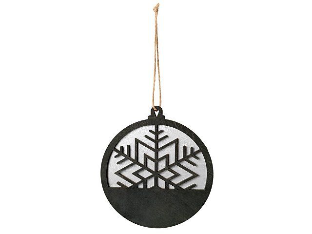 Подвеска деревянная "Noirflake"