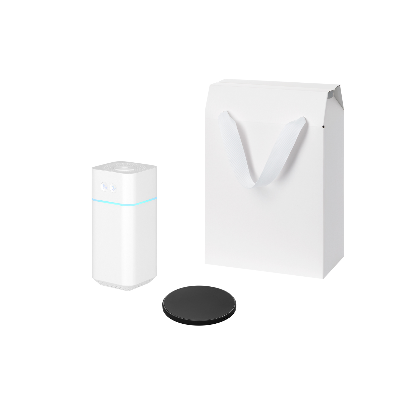 Подарочный набор Клауд НЕО, Аурис (Cloud NEO, Auris), черный (увлажнитель воздуха, зарядное устройство) для бизнеса