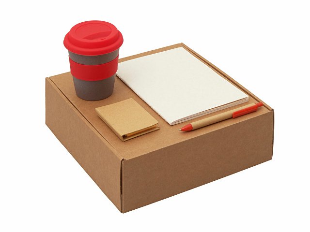 Набор «Halm» с блокнотом, ручкой и стаканом для бизнеса