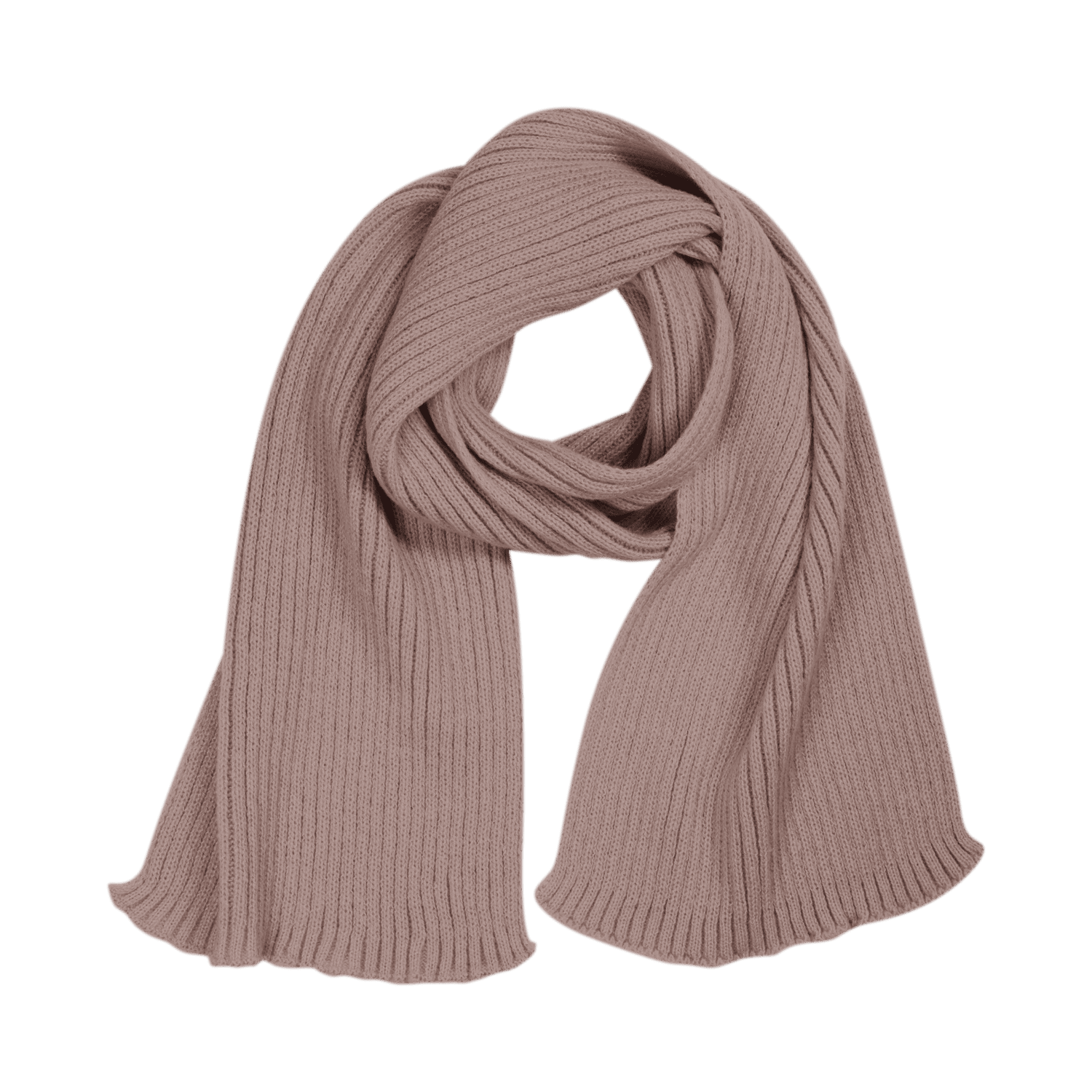 Шарф Форгес (Forges) вязаный, коричневый для бизнеса
