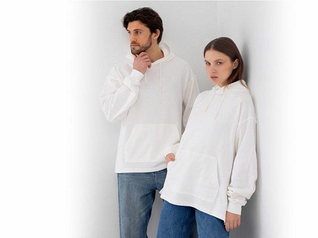 Худи оверсайз «Alpha.01» унисекс, молочный