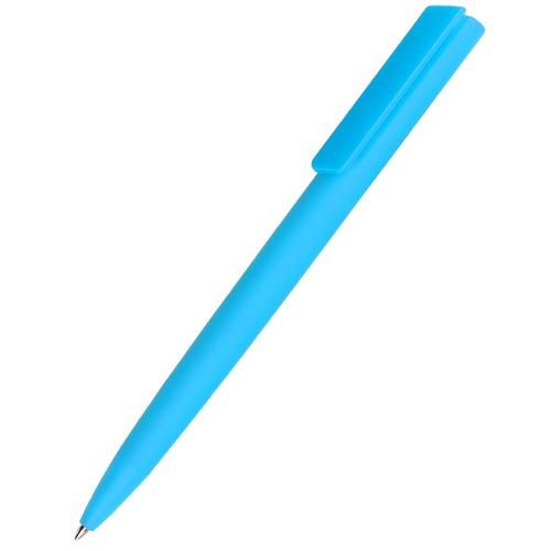 Ручка пластиковая Lavy софт-тач, голубая