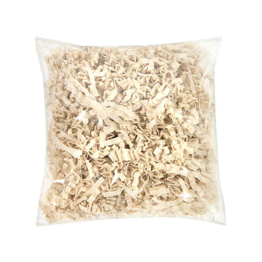 Стружка бумажная, бежевый 3 мм, 50 гр для бизнеса