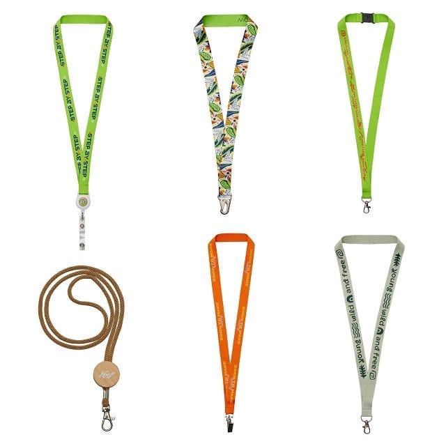 Сет ланьярдов со всеми видами печати для бизнеса
