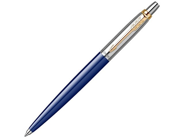 Шариковая ручка Parker Jotter K160, цвет: Blue/GT, стержень: M, цвет чернил: blue, в подарочной упаковке. для бизнеса