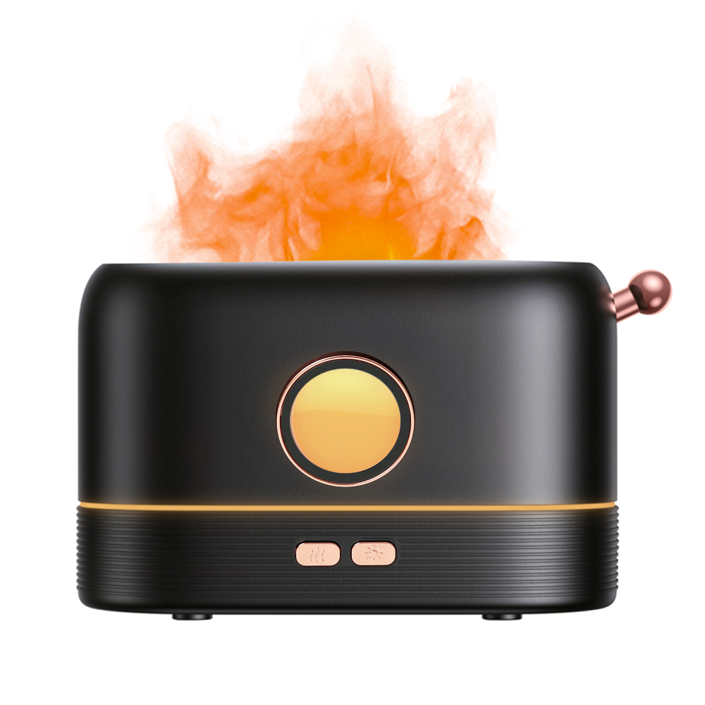 Светодиодный USB увлажнитель Milfire, черный для бизнеса