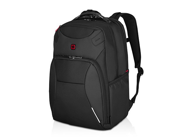 Рюкзак WENGER Cosmic 17", чёрный, переработанный ПЭТ/ПВХ/полиэстер, 34 x 23 x 49 см, 30 л для бизнеса