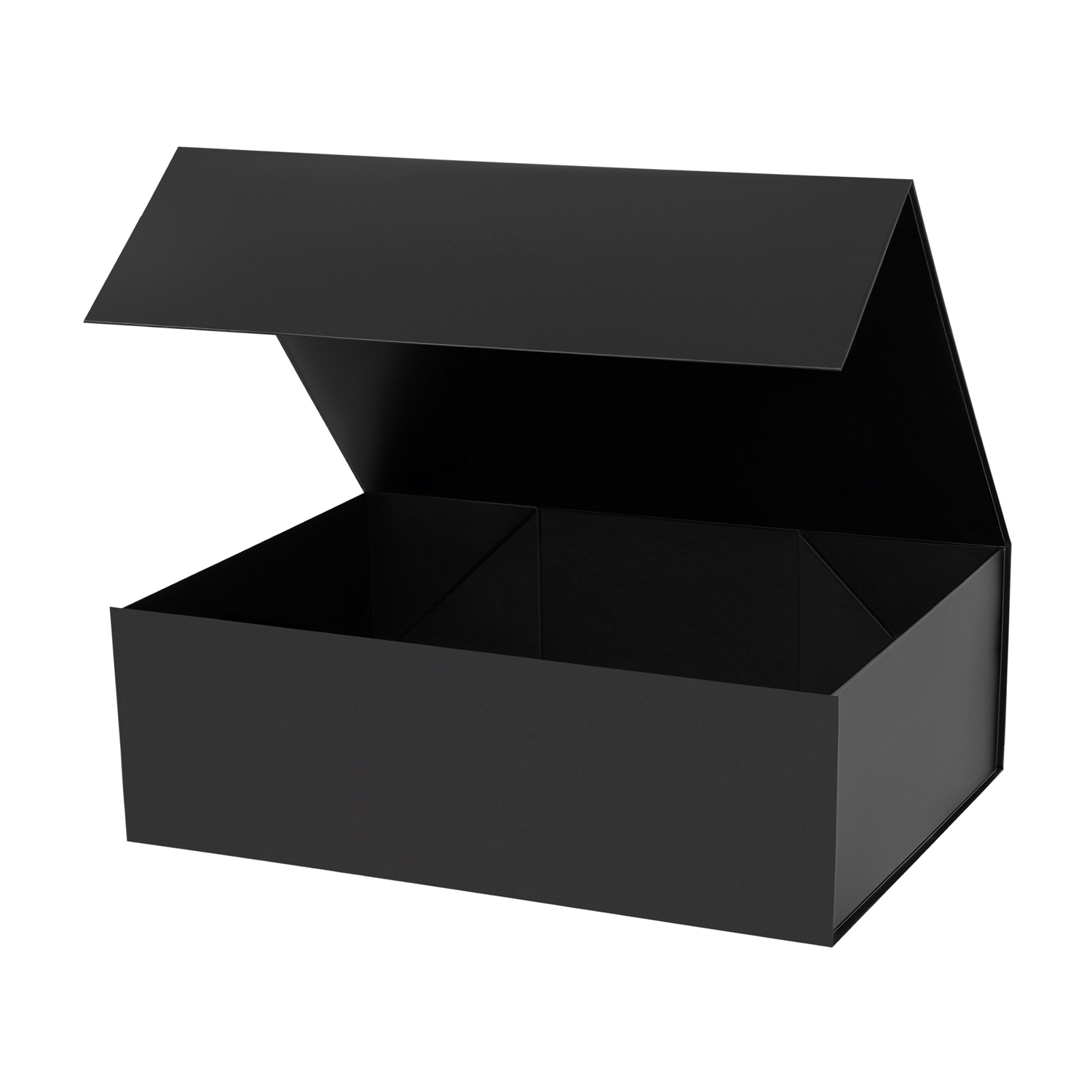 Подарочная коробка-трансформер средняя, черная для бизнеса