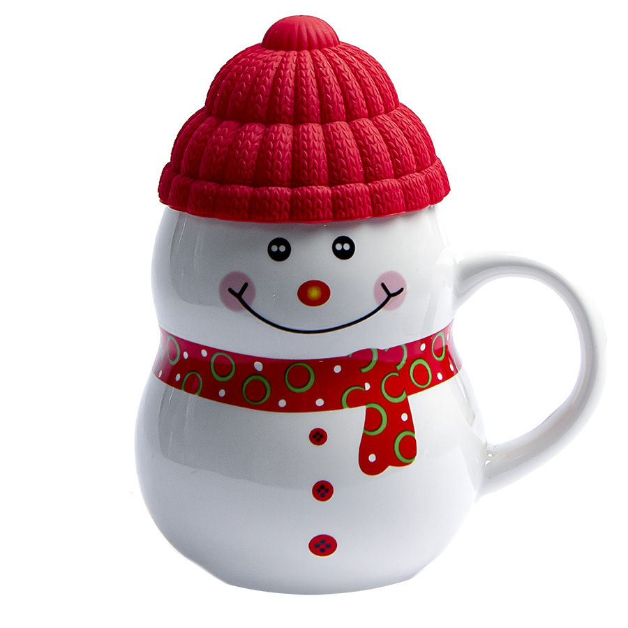 Кружка SNOWMAN с крышкой для бизнеса