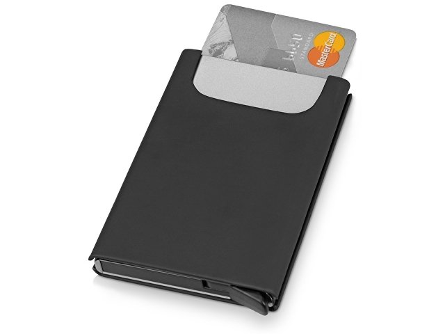 Держатель для карт «Verlass» c RFID-защитой, черный для бизнеса