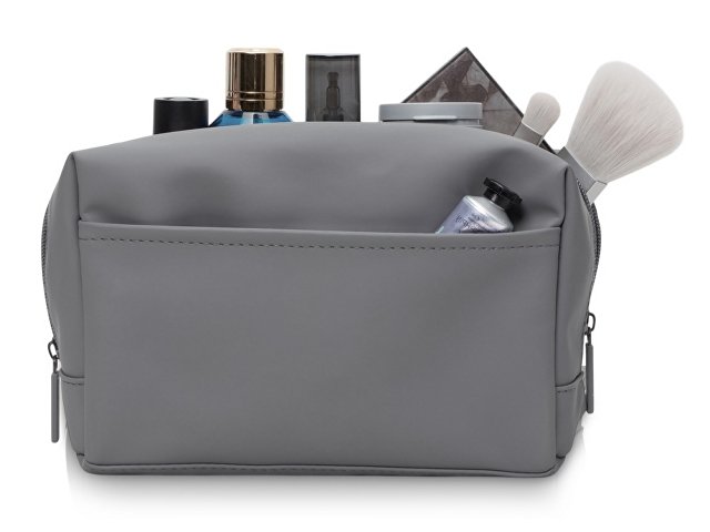 Косметичка из искусственной кожи "Sofit", серый для бизнеса