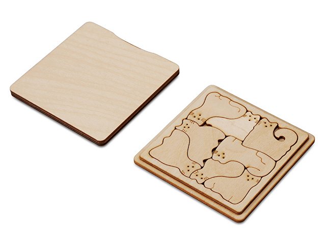 Деревянная головоломка "Catgram" для бизнеса