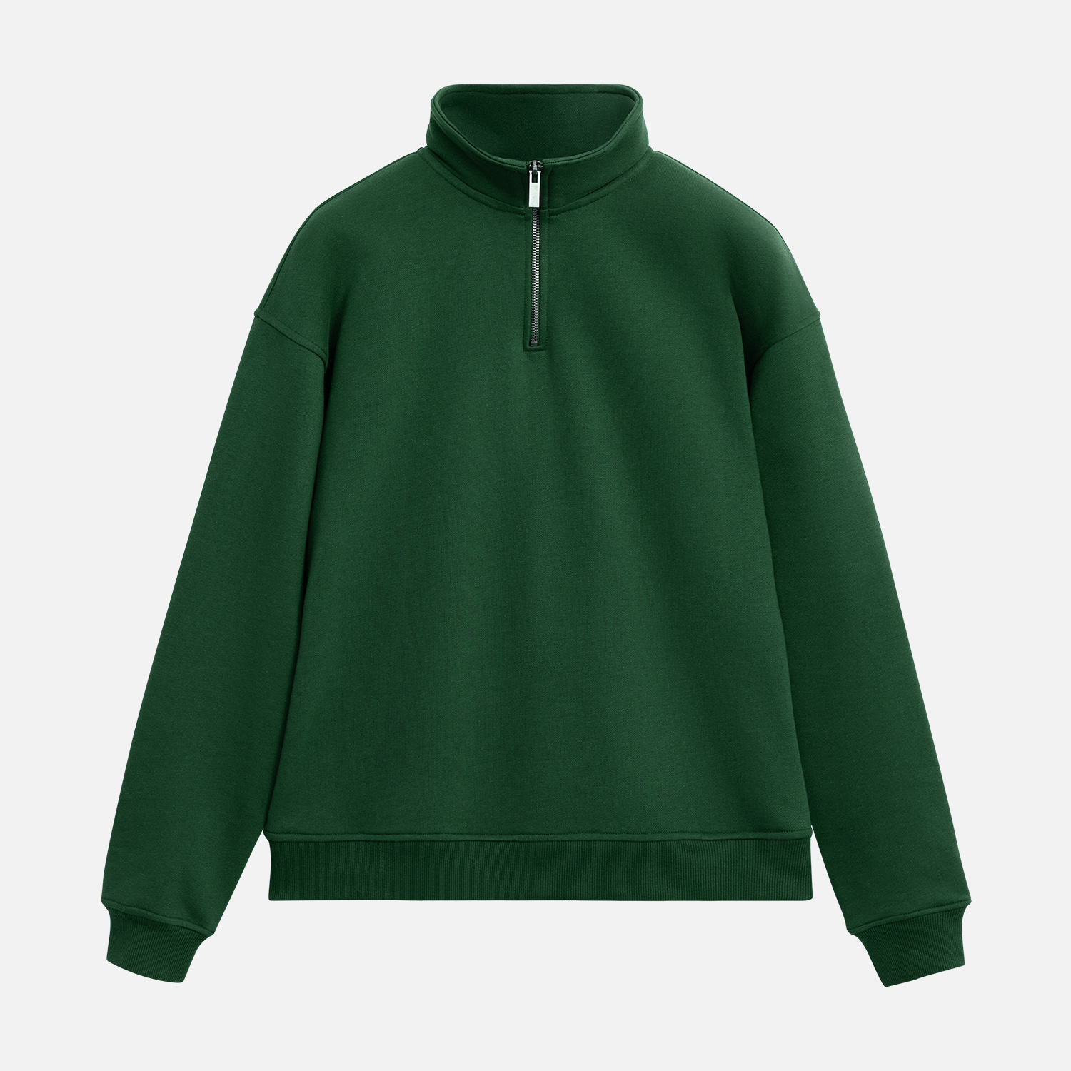 Толстовка на молнии унисекс FLOW, зеленая, размер XL/2XL