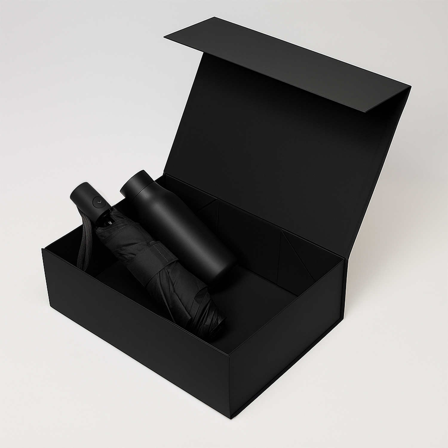 Подарочный набор Севилла (Sevilla), Атланта (Atlanta), черный (зонт, термобутылка) для бизнеса